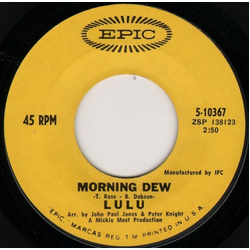 Lulu Morning Dew / You And I Vinyl 7" USED
