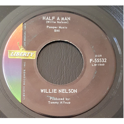 Willie Nelson Half A Man Vinyl 7" USED