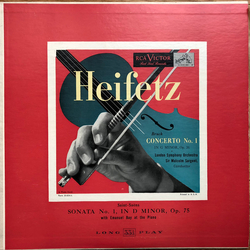 Jascha Heifetz / London Symphony Orchestra / Sir Malcolm Sargent / Max Bruch / Camille Saint-Saëns / Emanuel Bay Concerto No. 1 In G Minor, Op. 26; So