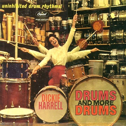Dickie Harrell Drums And More Drums Vinyl LP USED