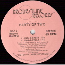 Party Of Two Jing-O-Party Vinyl 12" USED