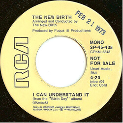 New Birth I Can Understand It USED VINYL 7INCH 45 RPM PROMO SINGLE STEREO MONO
