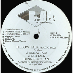Denis Nolan Pillow Talk / Killer Thriller Vinyl 12" USED
