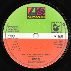 Boney M. Mary's Boy Child/Oh My Lord USED VINYL 7INCH 45 RPM STEREO