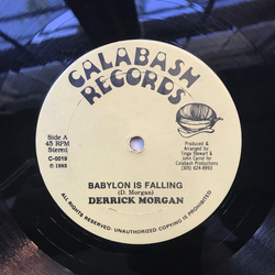 Derrick Morgan Babylon Is Falling Vinyl 12" USED