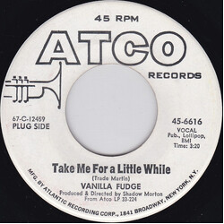 Vanilla Fudge Take Me For A Little While / Thoughts USED VINYL 7INCH 45 RPM SINGLE PROMO MONO