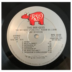 Bee Gees The Bee Gees "Living Eyes" Album RX-1-3098 BBC Interview Vinyl LP USED