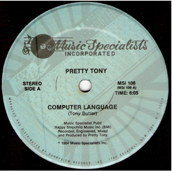Pretty Tony Computer Language Vinyl 12" USED