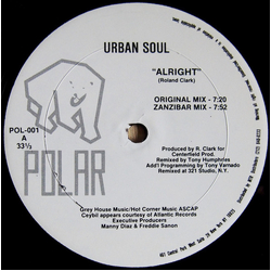 Urban Soul Alright Vinyl 12" USED