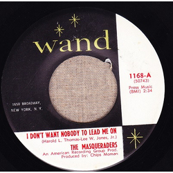 The Masqueraders I Don't Want Nobody To Lead Me On / Let's Face Facts Vinyl 7" USED