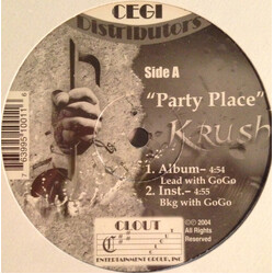 Krush (21) Party Place USED VINYL 12INCH 33 S RPM