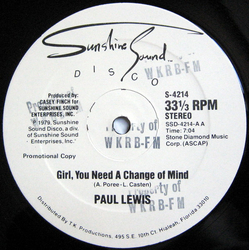Paul Lewis Girl, You Need A Change Of Mind / Inner City Blues Vinyl 12" USED