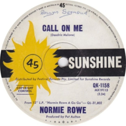 Normie Rowe Call On Me Vinyl 7" USED
