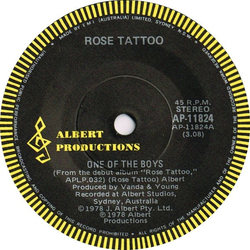 Rose Tattoo One Of The Boys Vinyl 7" USED