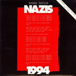 Roger Taylor Nazis 1994 Vinyl 7" USED