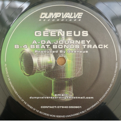 Geeneus Da Journey / 4 Beat Bonus Track Vinyl 12" USED