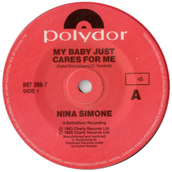 Nina Simone My Baby Just Cares For Me Vinyl 7" USED