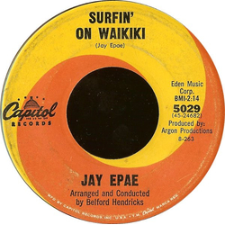 Jay Epae Surfing On Waikiki / Patu, Patu Vinyl 7" USED