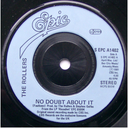 The Rollers No Doubt About It Vinyl 7" USED