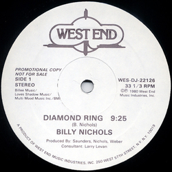Billy Nichols Diamond Ring Vinyl 12" USED