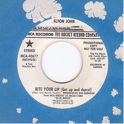 Elton John Bite Your Lip (Get Up And Dance!) Vinyl 7" USED