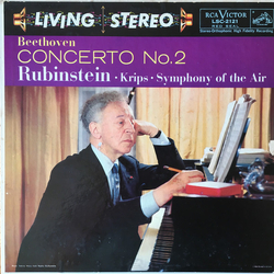 Ludwig Van Beethoven / Arthur Rubinstein / Josef Krips / Symphony Of The Air Concerto No. 2 In B-Flat Op. 19 Vinyl LP USED