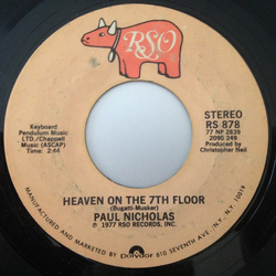 Paul Nicholas Heaven On The 7th Floor Vinyl 7" USED
