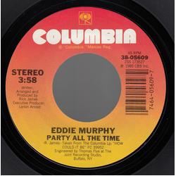 Eddie Murphy Party All The Time Vinyl 7" USED