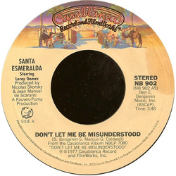 Santa Esmeralda / Leroy Gomez Don't Let Me Be Misunderstood / You're My Everything Vinyl 7" USED
