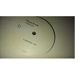 Friburn & Urik I Need You USED VINYL 12INCH PROMO