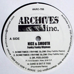Nice & Smooth Funky Funky Rhymes Vinyl 12" USED