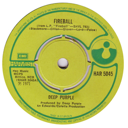 Deep Purple Fireball Vinyl 7" USED