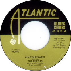 The Beatles / Tony Sheridan Ain't She Sweet Vinyl 7" USED