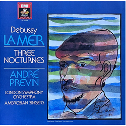 Claude Debussy / André Previn / London Symphony Orchestra / The Ambrosian Singers La Mer / Three Nocturnes Vinyl LP USED
