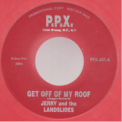 Jerry & The Landslides Get Off Of My Roof / Green Fire Vinyl 7" USED