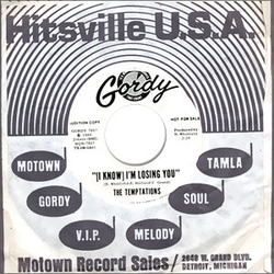 The Temptations (I Know) I'm Losing You Vinyl 7" USED