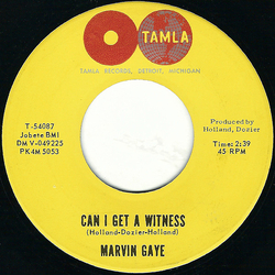 Marvin Gaye Can I Get A Witness Vinyl 7" USED