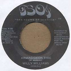 Willi Williams Armagideon Time Vinyl 7" USED