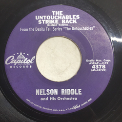 Nelson Riddle And His Orchestra The Untouchables Strike Back Vinyl 7" USED