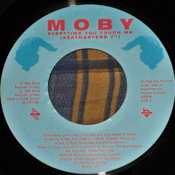 Moby Everytime You Touch Me Vinyl 7" USED