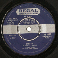 Procol Harum Homburg Vinyl 7" USED