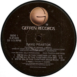 David Peaston We're All In This Together Vinyl 12" USED
