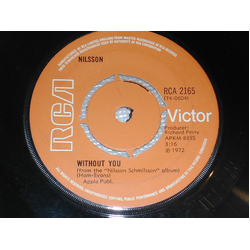 Harry Nilsson Without You Vinyl 7" USED
