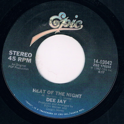 Dee Jay (3) Heat Of The Night Vinyl 7" USED