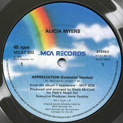 Alicia Myers Appreciation Vinyl 12" USED