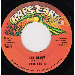 Rare Earth Get Ready Vinyl 7" USED
