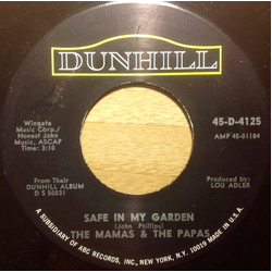 The Mamas & The Papas Safe In My Garden Vinyl 7" USED