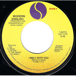 Modern English I Melt With You / After The Snow Vinyl 7" USED