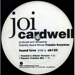 Joi Cardwell Found Love Vinyl 12" USED