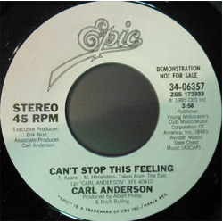 Carl Anderson Can't Stop This Feeling Vinyl 7" USED